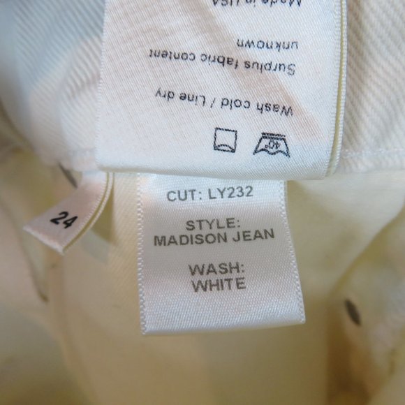 Reformation Madison High Waisted Belted Ankle Jeans Denim Jeans 24 - Picture 11 of 15